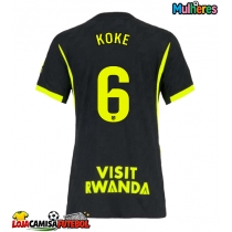 Camisa de Futebol Atletico Madrid Koke #6 Equipamento Secundário Mulheres 2026-27 Manga Curta